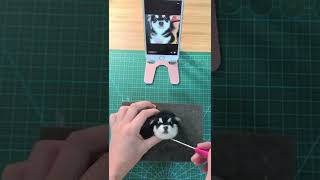 How to Make a Needle Felted Dog Charm Needle Felting ASMR  Needle Felting Dogs [upl. by Japeth]