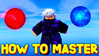 HOW TO GET THE STRONGESTGOJO MAX MASTERY  SHOWCASE in AUT ROBLOX [upl. by Hercule80]