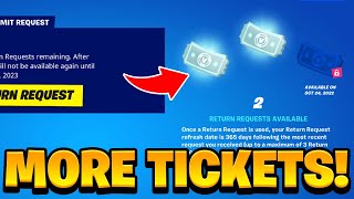 HOW TO GET MORE REFUND TICKETS in Fortnite Free Refund Tokens [upl. by Dolley]