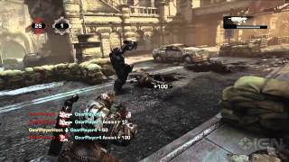 Gears of War 3 Gameplay Horde Wave 4950 on Insane DryDock [upl. by Buzz]