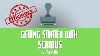 Getting Started with Scribus 15  Templates [upl. by Aniuqal]