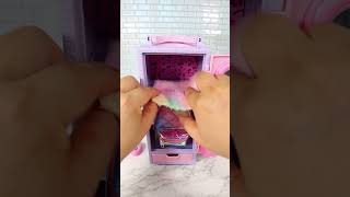 Satisfying with Unboxing amp Review Miniature School Locker Set Toys Kitchen Video  ASMR Videos [upl. by Nylasej]