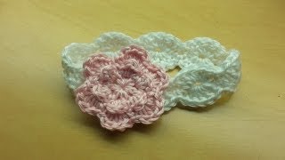 How to Crochet an Easy Baby Headband [upl. by Oremoh427]