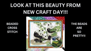 What a Gorgeous Beaded Cross Stitch Kit from newcraftday beadedcrossstitch [upl. by Beaudoin]