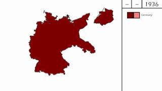 Territorial expansion of Nazi Germany 1933  1939 [upl. by Ahtebbat]