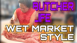 GANITO ANG PAG BAKLAS SA PALINGKE  WET MARKET STYLE Butcher butchershop butchery wetmarket [upl. by Winfred]