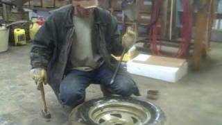 how to fix a tire without a tire machine part 1 [upl. by Lammaj]