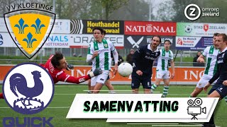 😵‍💫 DRAMATISCHE START en CURIEUZE GOALS wél WEER WINST 💪🏻  Samenvatting Kloetinge  Quick 🎥 ⚽ [upl. by Cressy]