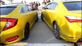 Honda Civic X VS Toyota Corolla Grande  Pakwheels Multan Auto Show [upl. by Maud]