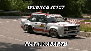 7° SLALOM KALTERN  EPPAN MENDEL 2024  WERNER JETZT  FIAT 131 ABARTH  BY BELLUNOVIDEO [upl. by Gniw]