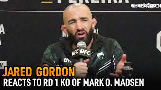 Jared Gordon reacts to ROUND 1 KNOCKOUT of Mark Madsen  UFC 295 Post Fight interview [upl. by Faber]