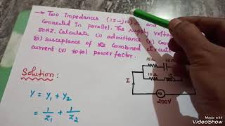 How to find admittance conductance and Susceptance Problem [upl. by Hakilam]