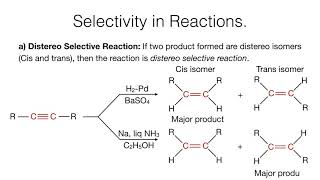 ChemoSelective RegioSelective StereoSelective and StereoSpecific Reactions  Stereochemistry [upl. by Sonni]