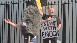 Cllr Gavin Pepper Paul OKelly  Enoch Burke demo Mountjoy Prison 7 September 2024 [upl. by Adnarem834]