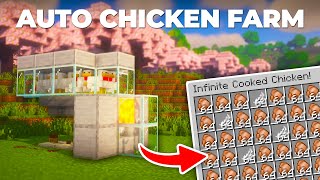 EASY Automatic Chicken Farm in Minecraft 121  Minecraft Tutorial [upl. by Robin458]