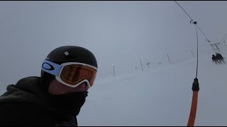 Storm på Hundfjället  Ramlar och fastnar i liften [upl. by Krystalle]