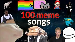 100 meme songs with real names [upl. by Waldack820]