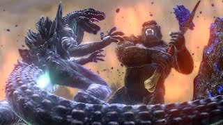 Kong vs Zilla  GodzillaMonsterVerse Fight Animation [upl. by Aziul]