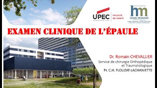 Examen clinique de lépaule [upl. by Woothen]