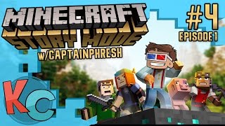 Minecraft Story Mode w MrPhresh  Episode 1  Pt4  ROLLERCOASTERS [upl. by Einahpet]