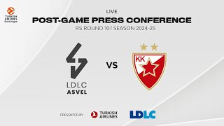 Press conference LDLC ASVEL vs Crvena Zvezda [upl. by Ahgiel453]