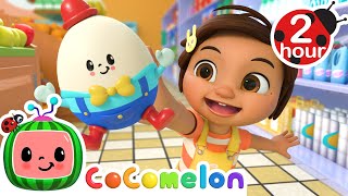 Humpty Dumpty Grocery Store  Wheels on the Bus and MORE CoComelon Nursery Rhymes amp Kids Songs [upl. by Uzial282]