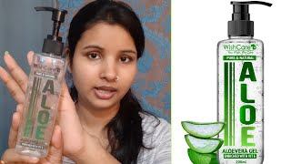 WishCare ALOE VERA Gel review honestreview [upl. by Netsud]