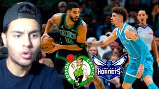 CELTICS VS HORNETS REACTION HIGHLIGHTS [upl. by Eissirhc]