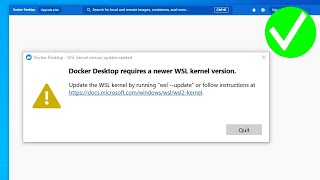 How to fix Docker desktop requires a newer wsl kernel version on Windows [upl. by Arel]