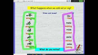 Rules for Adding ed and ing to Verbs [upl. by Nali]