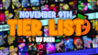 YBA NEW NOVEMBER TIER LIST WITH PRICES [upl. by Maisie442]