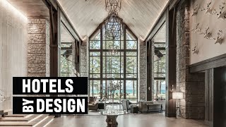 A Contemporary Mountain Lodge on the Shores of Lake Tahoe  Hotels ByDesign [upl. by Calista]