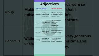 quotLearn 4 Common Adjectives with Meanings and Examples  Boost Your English Vocabularyquot [upl. by Acinorrev216]