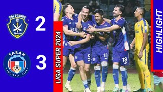 HIGHLIGHT  SRI PAHANG FC 2 VS 3 SABAH FC  LIGA SUPER 20242025 [upl. by Nalim978]