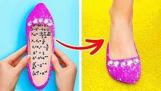 GENIUS SNEAKY SCHOOL HACKS FOR A TEST  Awesome School DIYs And Tricks by YOWZA POP [upl. by Anamuj]