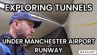 Exploring Foot Tunnels under both Runways at Manchester Airport ✈️ and an INCREDIBLE A380 Takeoff [upl. by Etolas]