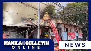 Fire hits residential area in Malate Manila [upl. by Tatiania]