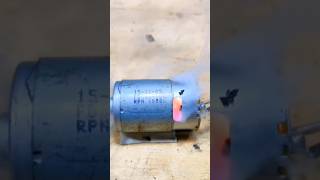 over voltage on DC motor testing shorts motor overpower overvoltage [upl. by Sherfield]