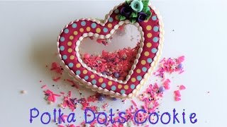 Valentine’s Day Polka Dots amp Sprinkle Stained Glass Cookie [upl. by Dorothi]