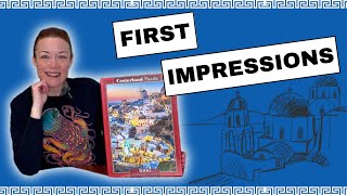 My First Impressions  Exploring Santorini with Castorland Jigsaw Puzzle puzzle jigsawpuzzle [upl. by Imefulo]