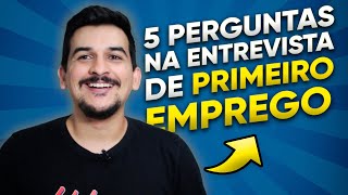 JOVEM APRENDIZ PERGUNTAS MAIS FEITAS NA ENTREVISTA [upl. by Nanek]