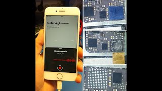 Naprawa iPhone 7 Audio ic bootloop brak mikrofonu [upl. by Darmit105]