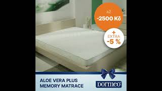 DORMEO MATRACE ALOE VERA PLUS MEMORY 18 CM UŠETŘETE AŽ 2 500 KČ  EXTRA 5  JEN DO 186 [upl. by Arlynne]