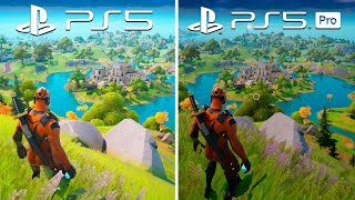 PS5 Fortnite vs PS5 Pro Fortnite BRUH [upl. by Enayr544]