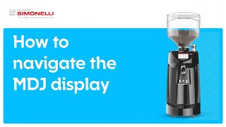 MDJ coffee grinder  How to navigate display [upl. by Gilchrist]