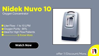 Nidek Nuvo 10 oxygen concentrator 10 lpm  Review Best Oxygen Concentrator  best Price in India [upl. by Aihsetel234]