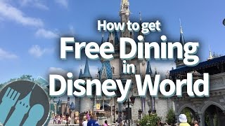 How to get FREE DINING in Disney World [upl. by Salene954]