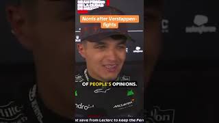 Lando Norris postrace about the penalties against Max Verstappen f1 lando norris verstappen [upl. by Bluma]