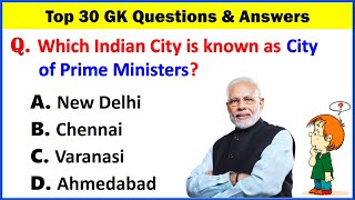 Top 30 INDIA Gk Question and Answer  Gk Questions and Answers  Gk Quiz  Gk Question GK GS GK25 [upl. by Enylodnewg498]