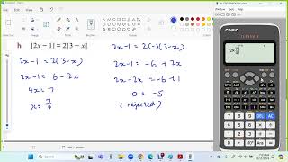 4 1 Solving equation of the type modulus axb  modulus cxd Q 1 f g h i [upl. by Cartan281]